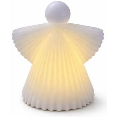 SIRIUS LED svíčka Anděl z pravého vosku na baterie, 11,2 × 12,5 cm, bílý, 2× AA – Hledejceny.cz
