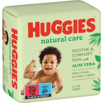 Huggies vlhčené ubrousky Pure Tripack 3 x 56 ks