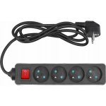 Vorel prodlužovací kabel TO-72630 1,5m 4 zásuvky vypínač – Zbozi.Blesk.cz