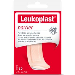 Leukoplast Barrier náplast voděodolná 22 x 72 mm 10 ks