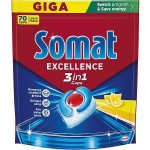 Somat Excellence 3v1 kapsle do myčky Lemon 70 ks – Zboží Dáma