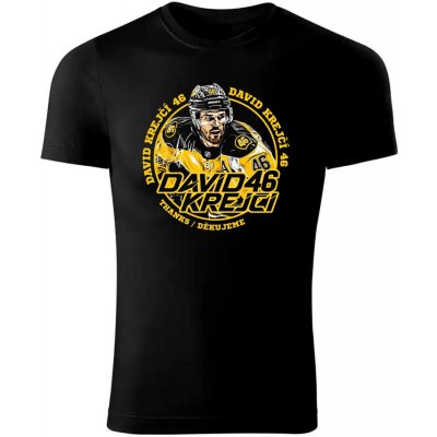 Pánské tričko David Krejčí #46 Exclusive Collection Boston Bruins – Zboží Mobilmania