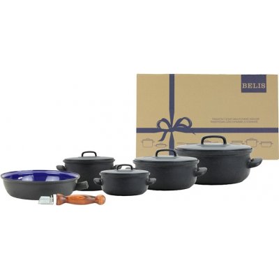BELIS Smaltovaná sada nádobí 9-dílná III - BSE - 19682-67B00005 – Zboží Dáma
