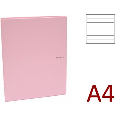 Karton P+P Karis blok A4 PVC Pastelini růžový – Zboží Dáma