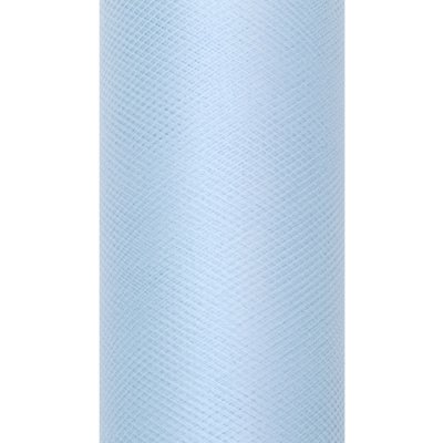 Svatební tyl, šíře 50 cm - světle modrá ( 9 m / rol ) – Zboží Dáma