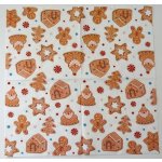 Ubrousek na decoupage Zima a Vánoce Malované perníčky – Sleviste.cz