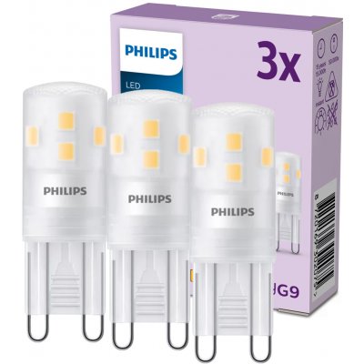 Philips 3x LED žárovka s paticí G9 1,9W = 25W 220 lm 2700K teplá bílá – Hledejceny.cz