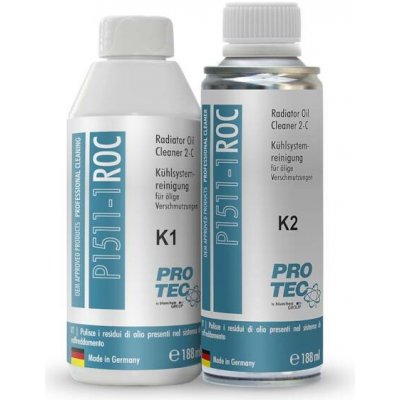 PRO-TEC Radiator Oil Cleaner K1 + K2 188 ml + 188 ml – Sleviste.cz