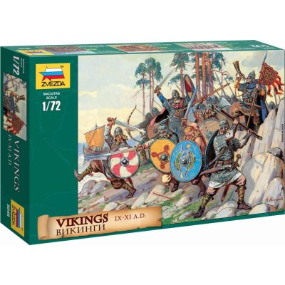 ZVEZDA Wargames (AoB) figurky 8046 - Vikings (1:72) – Sleviste.cz