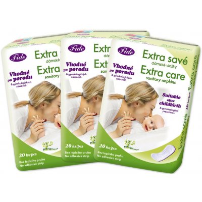 Fide Poporodní vložky extra savé prodyšné 3 x 20 ks – Zboží Dáma