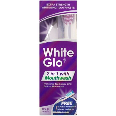White Glo 2v1 White Glo Whitening 150 g – Hledejceny.cz