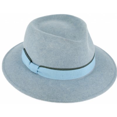 Fiebig Headwear since 1903 Dámský modrý zimní plstěný klobouk – Zboží Mobilmania