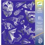 Djeco Vyškrabávací obrázky nálepky Metalické ornamenty – Zboží Dáma