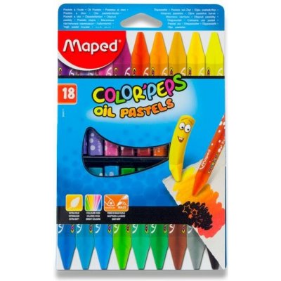 Maped Olejové pastely Color'Peps Oil Pastels 18 barev trojhranné – Hledejceny.cz