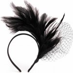 Fascinátor - černý – Zboží Dáma
