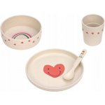 Lässig Dish Set PP/Cellulose Happy Rascals Heart lavender – Zboží Mobilmania