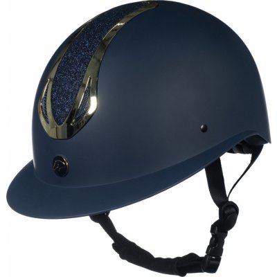 HKM Helma jezdecká Illusion deep blue gold – Zboží Dáma