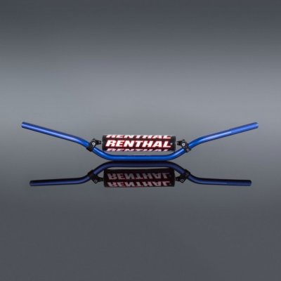 RENTHAL řidítka 7/8 (22mm) MX HANDLEBAR BLUE RC PADDED barva modrá s chráničem | Zboží Auto
