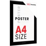 Allboards FRAME_A4BK Plakátový rám A4 OWZ – černý – Hledejceny.cz