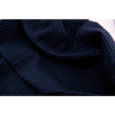 Vaflovina 100% bavlna - tmavě modrá - šířka 155 cm – Zboží Mobilmania