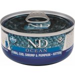 N&D Cat Ocean Kitten Tuna & Cod & Shrimp & Pumpkin 70 g – Hledejceny.cz