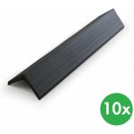 B2B Partner Ukončovací lišty k WPC terasovým prknům koextrudované 50 x 2850 mm antracit 10 ks – Hledejceny.cz