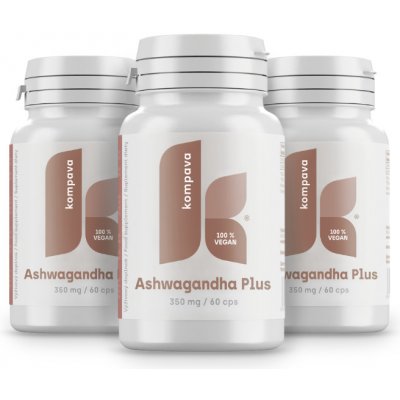 Kompava 3-balení Ashwagandha Plus 350mg 60 kapslí – Hledejceny.cz