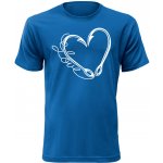 Pánské tričko pro rybáře miluji rybolov modré – Zboží Mobilmania