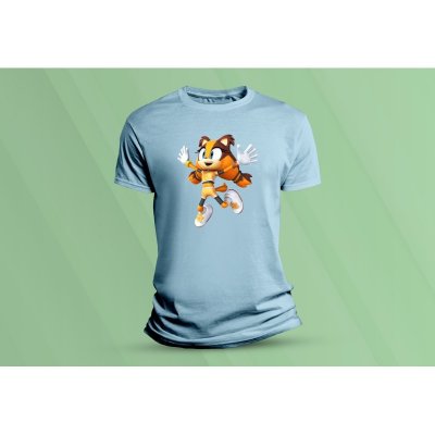 Sandratex dětské bavlněné tričko Sticks. Nebesky modrá – Zboží Mobilmania
