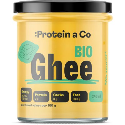 ProteinaCo BIO Ghí přepuštěné máslo bez laktózy 340 ml 280 g – Zboží Dáma