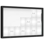 PROCITY Venkovní vitrína model 2000, 21 x A4, sklo, černá | Zboží Auto