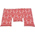 TORF ZIEGLER Krční polštářek s třešňovými peckami, červeno-bílý folklór, 40 x 25 cm – Zboží Dáma