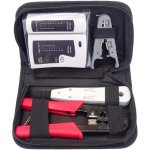 PremiumCord Sada nářadí pro síťaře - tester, kleště, ořezávač a narážeč v jedné sadě – Zboží Dáma