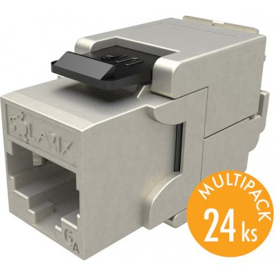 Solarix Keystone - multipack 24ks - 10G CAT6A STP RJ45 černý samořezný SXKJ-10G-STP-BK-SA 25286912 – Zboží Mobilmania