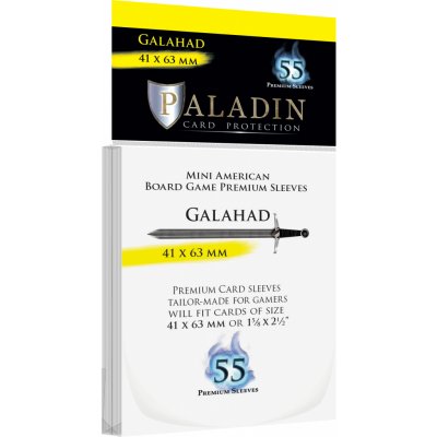 Board&Dice Obaly na karty Paladin: Galahad 41x63mm 55 ks – Zboží Živě