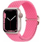 BStrap Elastic Nylon řemínek na Apple Watch 42/44/45mm, starlight pink SAP013C49
