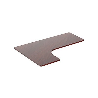 Powerton Ergo Edge Top rohová 160x110-60x2,5 cm ořech – Zboží Dáma