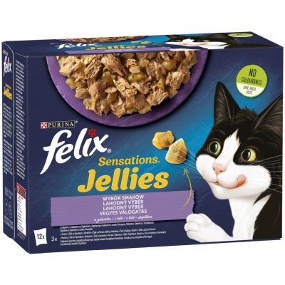 Felix Fantastic krůta, jehněčí, makrela, sledě v želé 12 x 85 g – Zboží Mobilmania