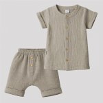 New Baby Kojenecká mušelínová košile s kraťasy linen – Sleviste.cz