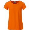 Dětské tričko James & Nicholson klasické tričko z biobavlny 8007G Oranžová
