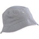 Bavlněný klobouk MB012 Šedá / růžová