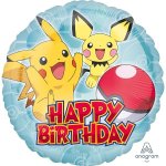 Amscan Balonek fóliový Pokémon Happy Birthday 43 cm – Zboží Mobilmania