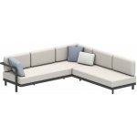 Royal Botania Sedací sestava Alura Lounge SET 04 B, 250x245 cm, rám hliník white, bez sedáků – Hledejceny.cz