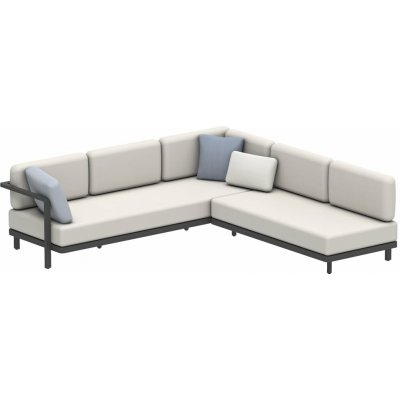 Royal Botania Sedací sestava Alura Lounge SET 04 B, 250x245 cm, rám hliník white, bez sedáků – Hledejceny.cz