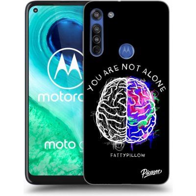 Pouzdro Picasee silikonové Motorola Moto G8 - Brain - White čiré – Zboží Mobilmania