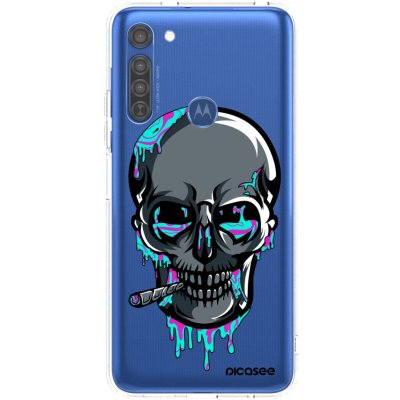 Pouzdro Picasee silikonové Motorola Moto G8 - EARTH - Lebka 3.0 čiré – Hledejceny.cz