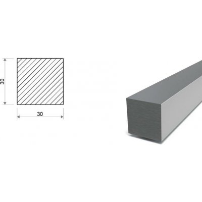 Ocel čtvercová 30x30 mm – Hledejceny.cz