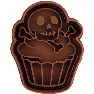 Pan Piškot Vykrajovátko s razítkem Muffin s lebkou | Halloweenské pečení – Hledejceny.cz