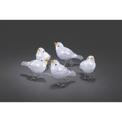 Exihand KONST Ptáčci 6144-203 5 kusů 40 bílých LED výška 11,5 cm – Hledejceny.cz