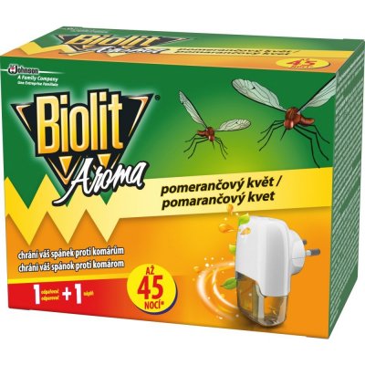 Biolit elektrický odparovač pomerančový květ 45 nocí – Zboží Mobilmania